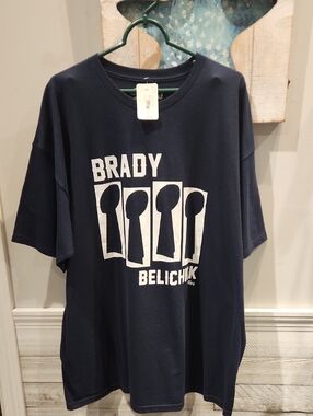 NWT Vtg. Sully's 2015 Brady Belichick Men's Sz 2X T-shirt 4 Superbowls